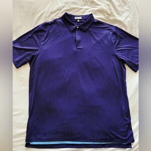 Peter Millar Short Sleeve Summer Comfort Print Polo Knit Shirt Size 2XLTall